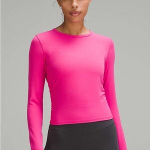 Lululemon Athletica Pink All It Takes Nulu Long Sleeve Shirt